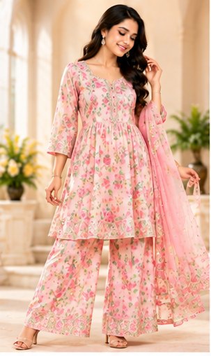 Blush Pink Relaxed Rayon Co-ord