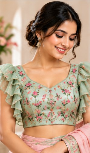 Peach Boat Neck Blouse