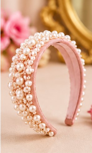 Blush Pink Pearl Hairband